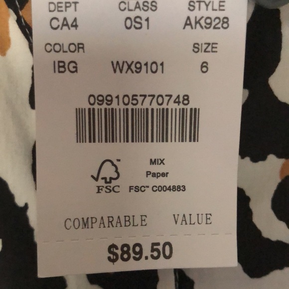 J.Crew animal print dress NWT - Picture 7 of 7